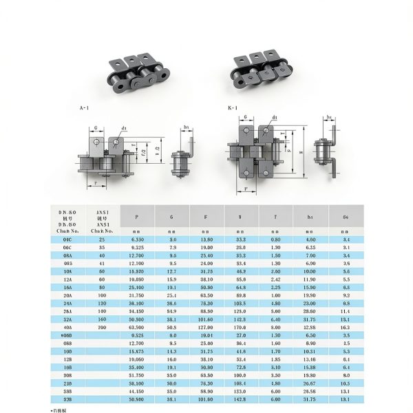 06B-1 Conveyor Roller Chain 1.5m Steel 9.5mm Pitch Industrial Drive-6