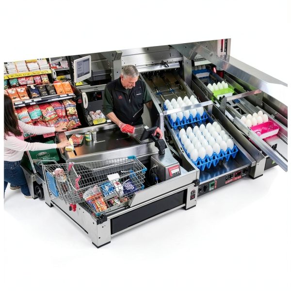 Flat Belt Conveyor PVC Benchtop HQHAOTWU – Steel Frame 59×7.8in-5