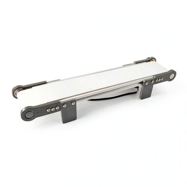 Mini Electric Desktop Conveyor Belt Jieotwice 0-116RPM White 10x50CM-4