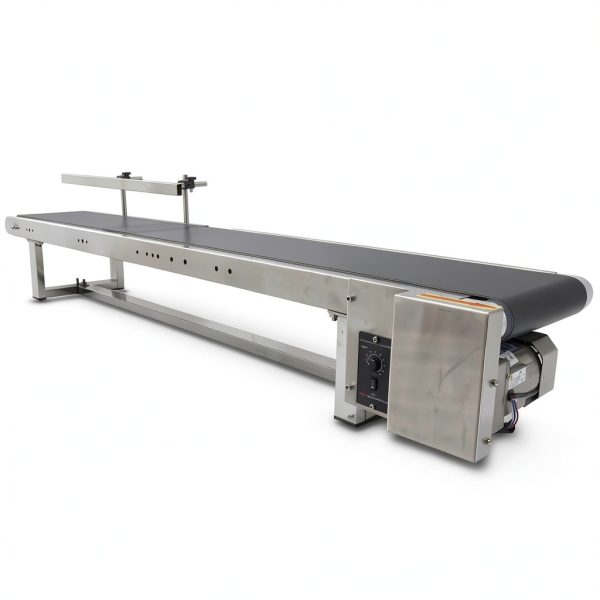 Flat Belt Conveyor PVC Benchtop HQHAOTWU – Steel Frame 59×7.8in-0