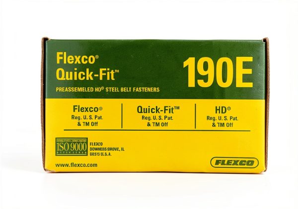 Flexco 190E Box Quick-Fit Bolt Solid Steel Plate Fastener for Belting-3