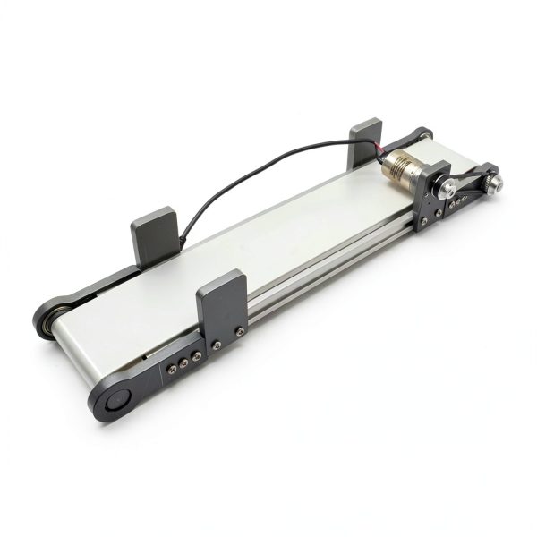 Mini Electric Desktop Conveyor Belt Jieotwice 0-116RPM White 10x50CM-5