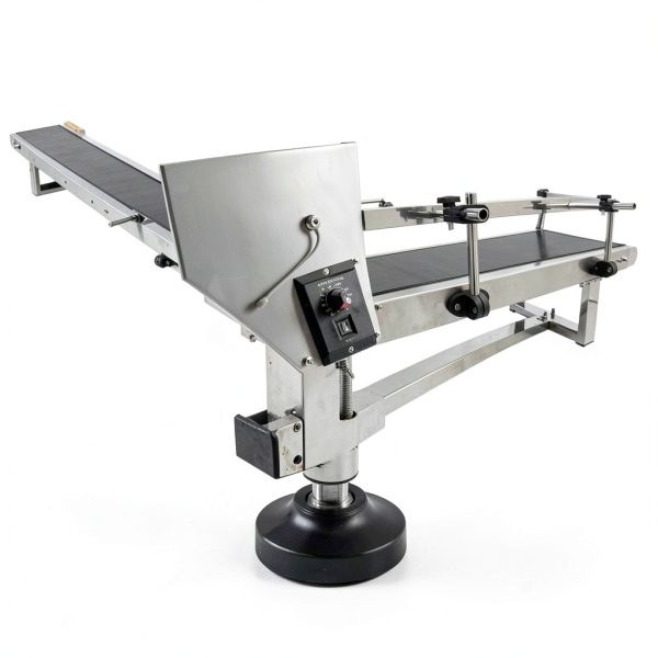 Flat Belt Conveyor PVC Benchtop HQHAOTWU – Steel Frame 59×7.8in-2