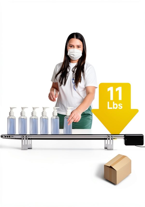 Belt Conveyor 39" Desktop by Moonshan Stepless Speed PVC Belt 11lb-4