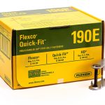 Flexco 190E Box Quick-Fit Bolt Solid Steel Plate Fastener for Belting-0