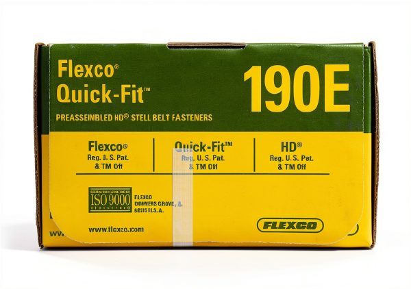 Flexco 190E Box Quick-Fit Bolt Solid Steel Plate Fastener for Belting-1