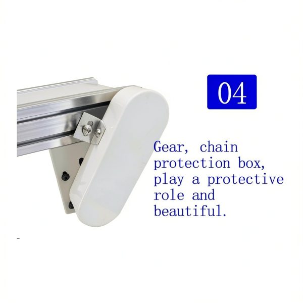 47.2inch PVC Belt Conveyor by BREVELTION Aluminum 7.9in Wide 110V 120W-4