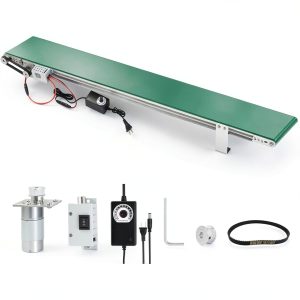 Belt Conveyor Kfurnikn PVC Adjustable Speed-0