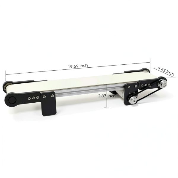 DC 12V Desktop Conveyor Belt by KZU 116RPM Adjustable Mini 19.7x3.9in-6