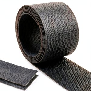 Conveyor Belt 4 Inch Wide Black PVK 150 Cover One Side 10 ft Lounsweer-0